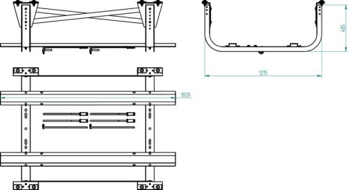 Suport roată de rezervă Schmitz dublu