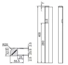Armaton lock counter fork 400mm 3000XF dreapta