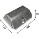 Bara de protecție metalică 160 x 120 x 60 Krone