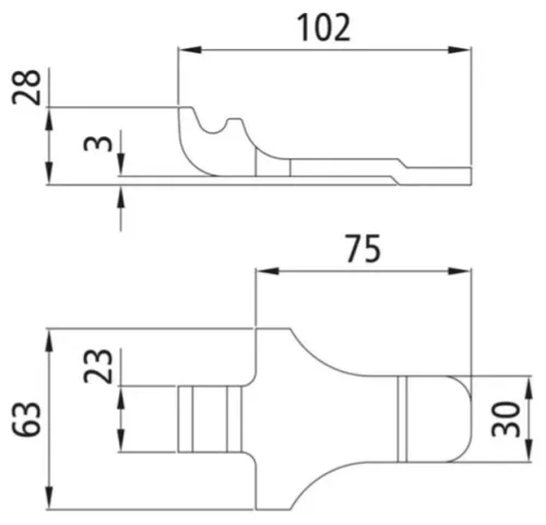Tensor de blocare pentru PWP încastrat în pini sudabil