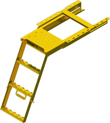 Scări cu platformă extensibilă cu 3 trepte