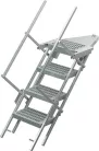Scări cu 4 trepte cu balustradă