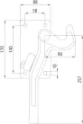 Balama pentru benă H-115 S, stânga