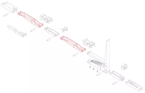Kinnegrip K20 pentru ramă suport inferior fixare stânga