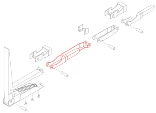 Fixare inferioară dreapta pentru Kinnegrip K20 (pentru șasiu)