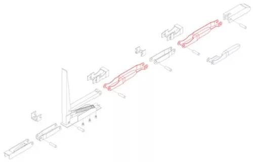 Fixare inferioară dreapta pentru Kinnegrip K20 (pentru șasiu)
