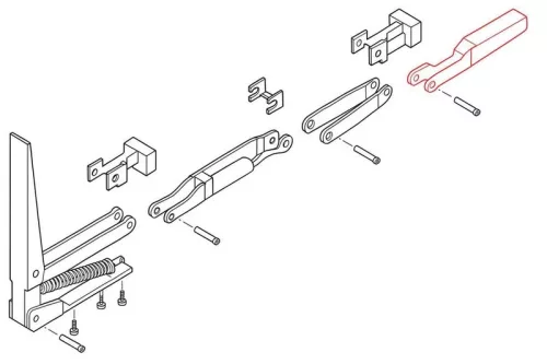 Kinnegrip K20 pene superioare pentru șină, dreapta