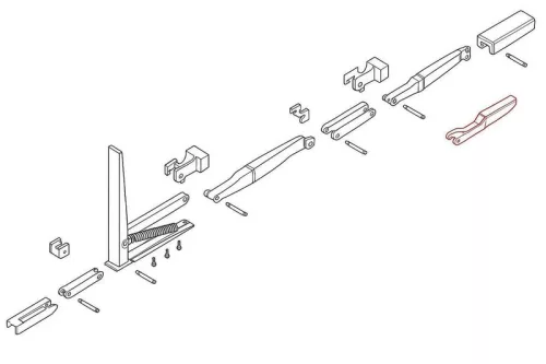 Kinnegrip K20 pene superioare pentru șină, dreapta