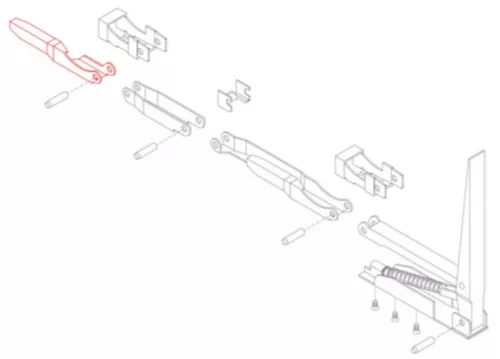 Kinnegrip K20 pentru lacăt, pene superioară stânga