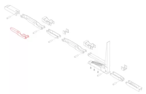 Kinnegrip K20 pentru lacăt, pene superioară stânga