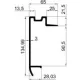 Profil șasiu aluminiu 18 mm 3,6 m