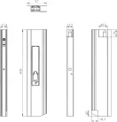 Închizător (lacăt) 400 mm cu flanșă Max Open stânga