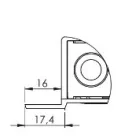 Închizător (lacăt) 400 mm cu flanșă Max Open stânga