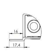 Închizător (lacăt) 400 mm cu flanșă Max Open stânga