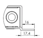 Încuietoare 400 mm cu flanșă Max Open dreapta
