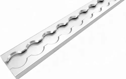 Șină airline 34x10mm 3000mm dreptunghiulară fără găuri