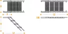 Scară extensibilă cu 5 trepte, lată (doar scară)