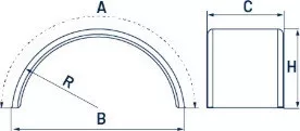 Apărătoare noroi 55x100