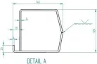 Krone bară antiîmpănare 2350 mm RAL9003