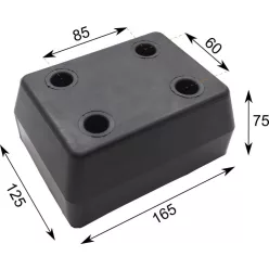 Tampon de cauciuc 165x125x75, 4 găuri, Schmitz