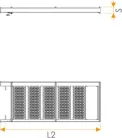 Scară extensibilă cu 4 trepte și balustradă