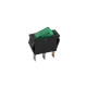 INTRERUPATOR AUTO CU 2 POZITIE, PATRAT, CU BASCULANT ILUMINAT VERDE 250V 10A