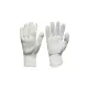 MANUSA DE PROTECTIE DIN BUMBAC ALB TRICOTATE + PIELE GROASA PE PALMA