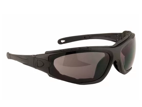 OCHELARI DE PROTECTIE CU BRAT DETASABIL NEGRU+BANDA ELASTICA SMOKE 2:1