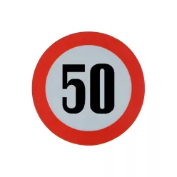 AUTOCOLANT LIMITATOR VITEZA 50 REFLECTORIZANT (MARE)