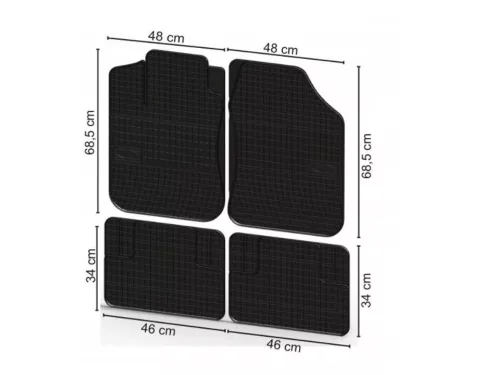 SET COVOR AUTO UNIVERSAL DIN CAUCIUC MAT II.