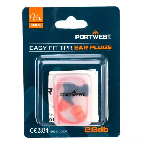 Portwest Könnyen illeszkedő zsinóros TPR füldugó